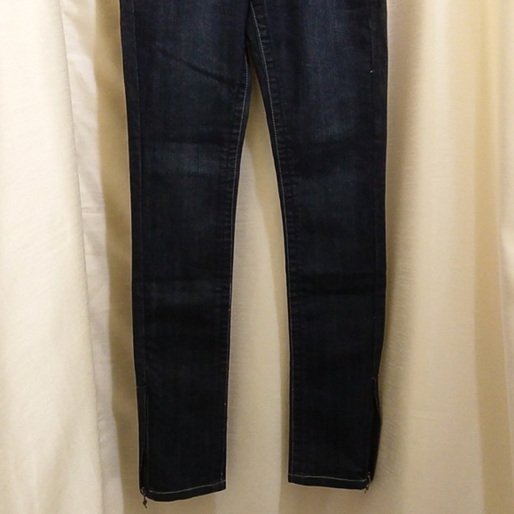 High-Waisted Razor Dark Wash Jeans - Skinny or Boot Cut - NWT - Sz 28 - Picture 2 of 9